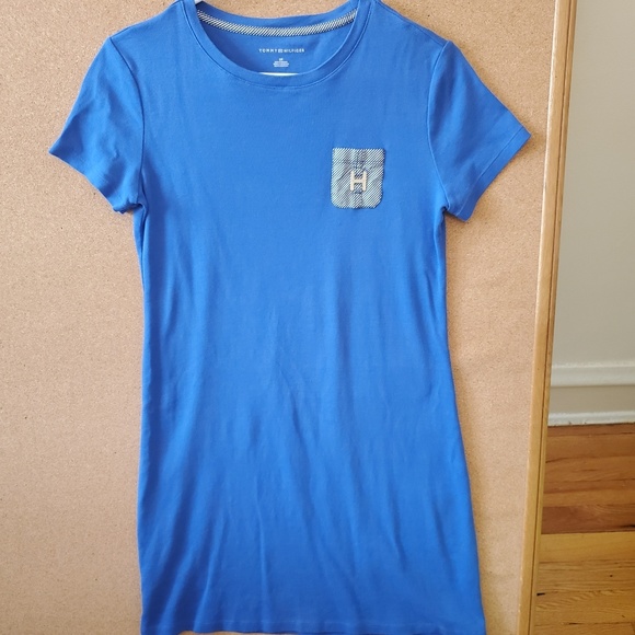 Tommy Hilfiger S/P Blue T-shirt Dress - Picture 2 of 6